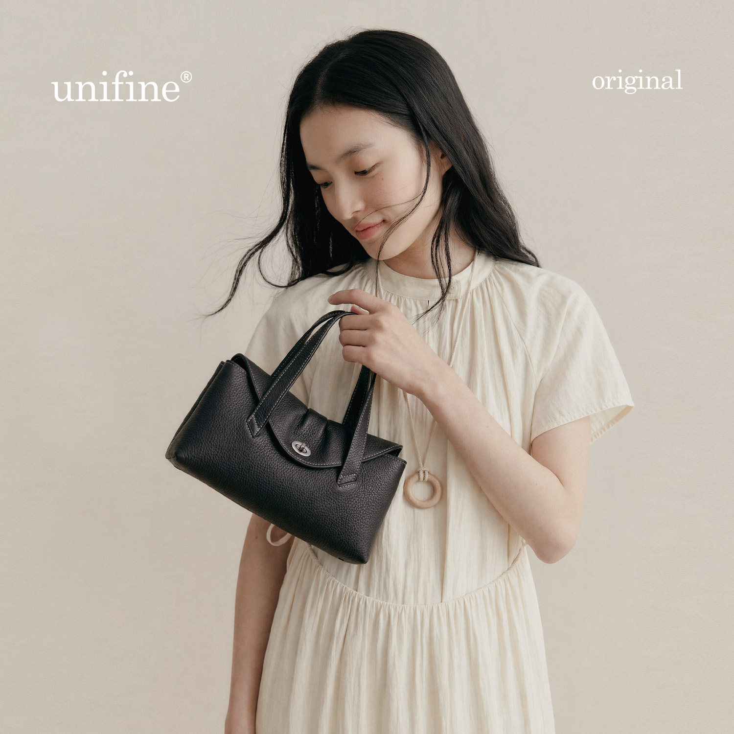 UNIFINE马鞍包原创女包腋下包图片