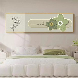 奶油风卧室床头装 饰画现代简约主卧房间墙壁画小清新酒店宾馆挂画