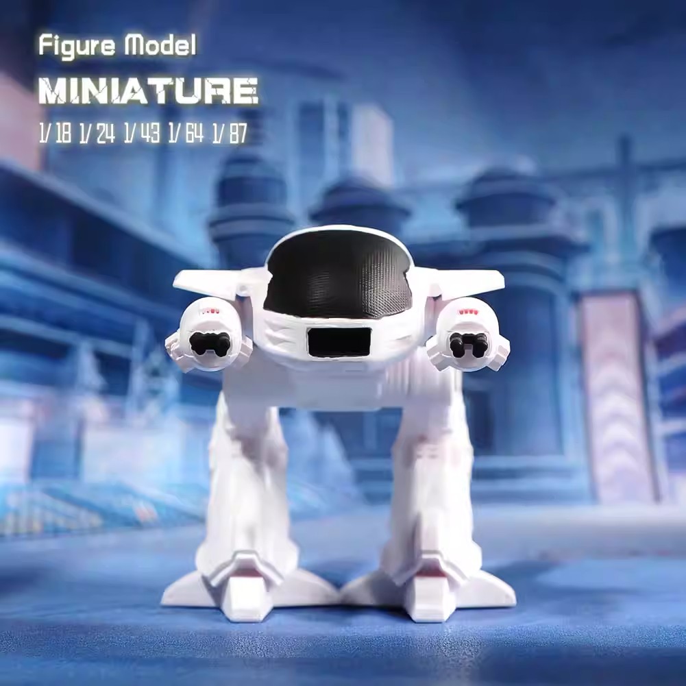 1/18/24/43/64/87 机械战警 微缩场景微拍摄影车模型搭配手办人偶