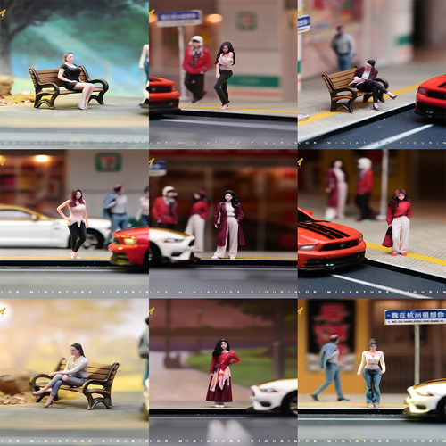 VM 1/64 美女系列合集 多款可选 微缩场景模型搭配3D彩色打印人偶