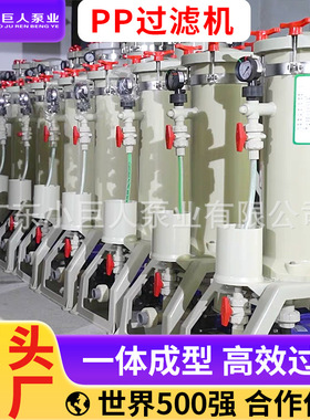 定制PP2006过滤机聚偏氟乙烯过滤设备化工酸碱液过滤专用过滤机