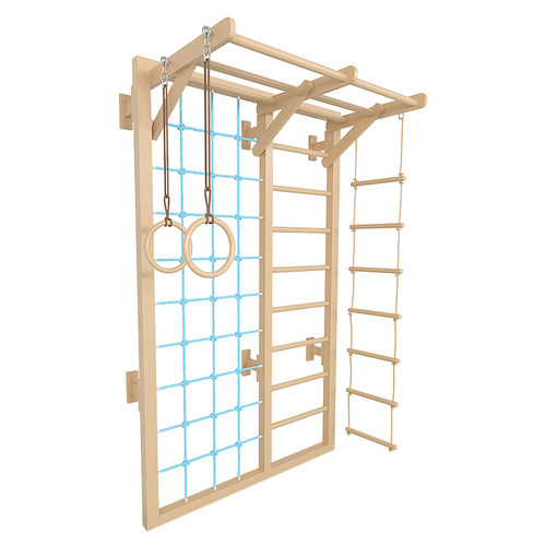 幼儿园早教攀爬架攀爬墙室内运动攀爬网梯儿童攀岩墙感统训练秋千