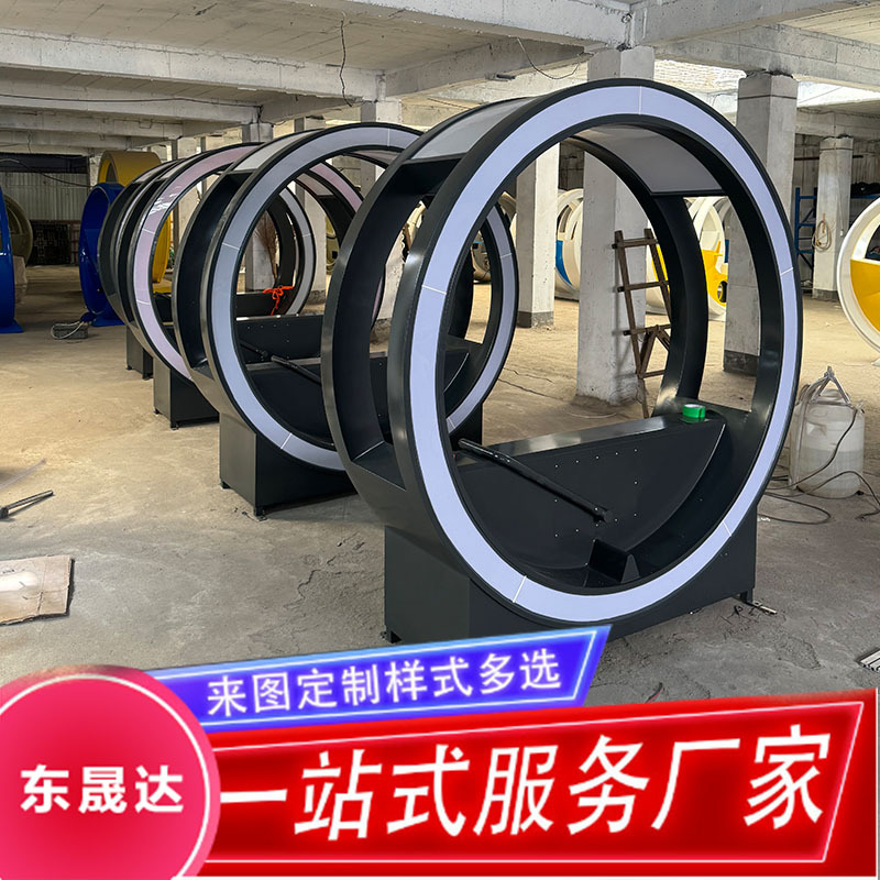 互动手摇发光单车  景区广场游乐园亲子互动手摇游乐设备游乐装置