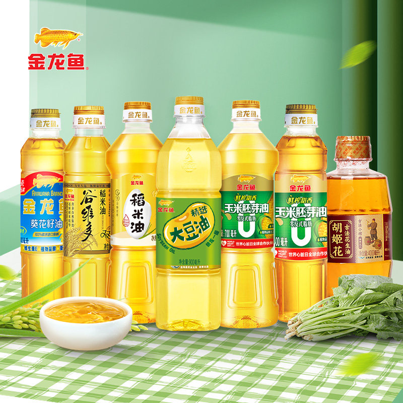 金龙鱼稻米油400ml食用油图片