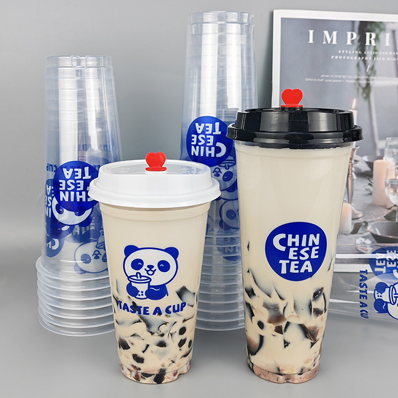 500/700ml一次性奶茶杯子饮料杯图片