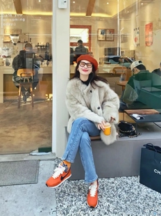 人间富贵花托卡皮毛一体毛毛外套女环保皮草大衣加厚保暖加厚棉服