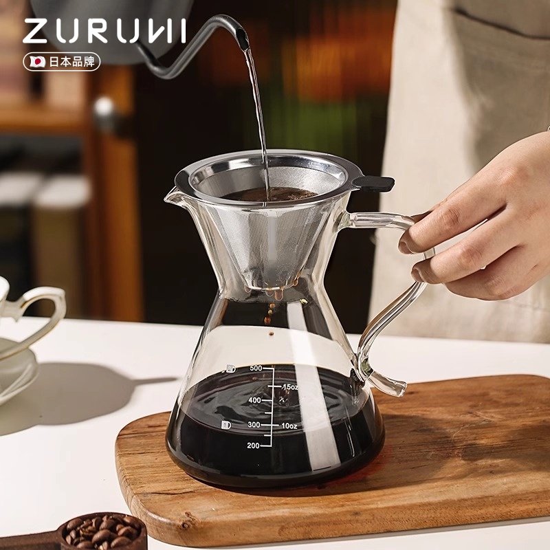 日本咖啡过滤器滴漏咖啡壶分享壶手冲咖啡漏斗滤杯子冲泡器具套装