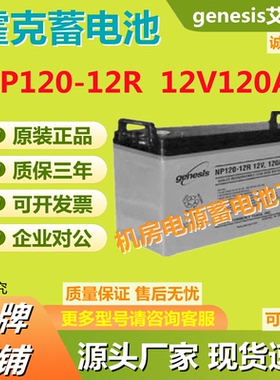 genesis艾诺斯霍克蓄电池NP120-12R灰色12V120AH直流屏应急主机