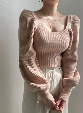 Underlay long sleeve slim waist sweater打底长袖显瘦收腰毛衣