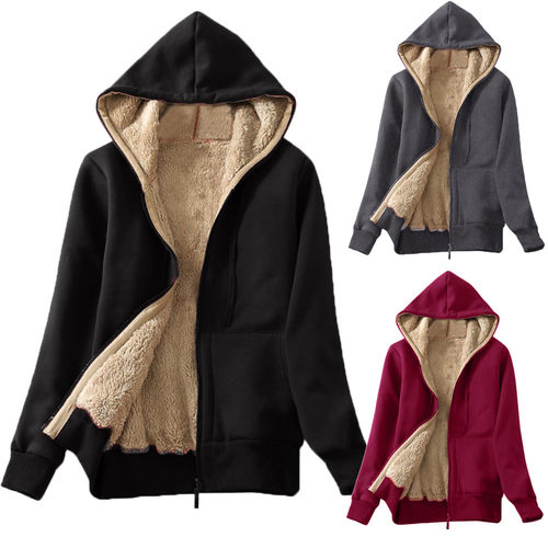 Hooded Loose Sweater Women's Plush Coat连帽宽松卫衣毛绒外套