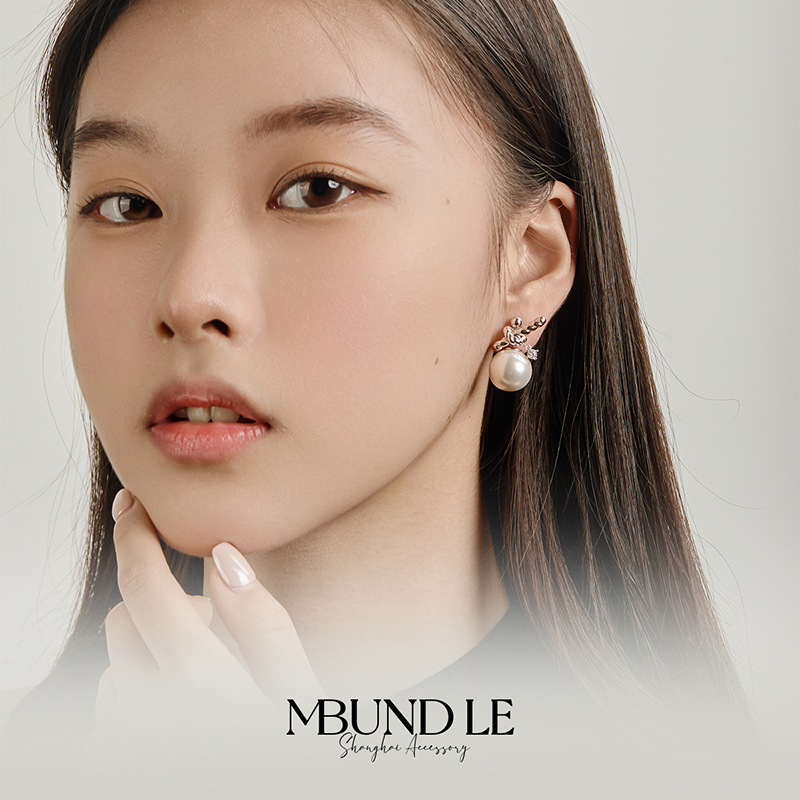 摩邦珠宝六重奏系列knot绳结仿珍珠耳环时尚百搭轻奢新款节日礼品