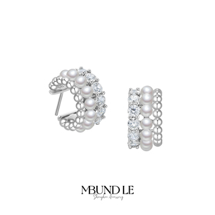 摩邦珠宝月落摇情-江流宛转·流霜耳环设计款时尚轻奢生日礼物