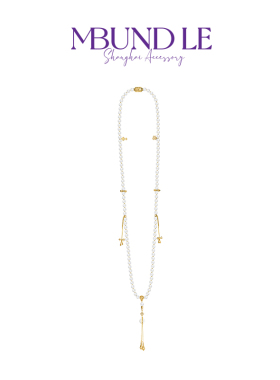 摩邦珠宝乐哉自在·108子白髓髓珠串长项链时尚百搭新款节日礼物