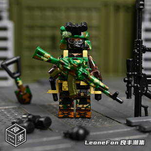 美军特种兵海豹突击队阿尔法SSO三角洲军事人仔拼装积木儿童玩具