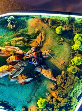 汽车三角窗装饰品发光氛围灯DIY