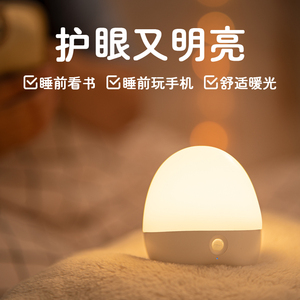 Lyridz充电小夜灯婴儿喂奶护眼卧室睡眠灯氛围床头台灯月子拍拍灯