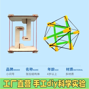 张拉整体模型结构筋膜张拉体教具演示动态6轴杆解剖列车C59