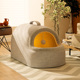 猫窝冬季 超大号猫床猫咪窝 保暖冬天电加热猫屋恒温智能全半封闭式