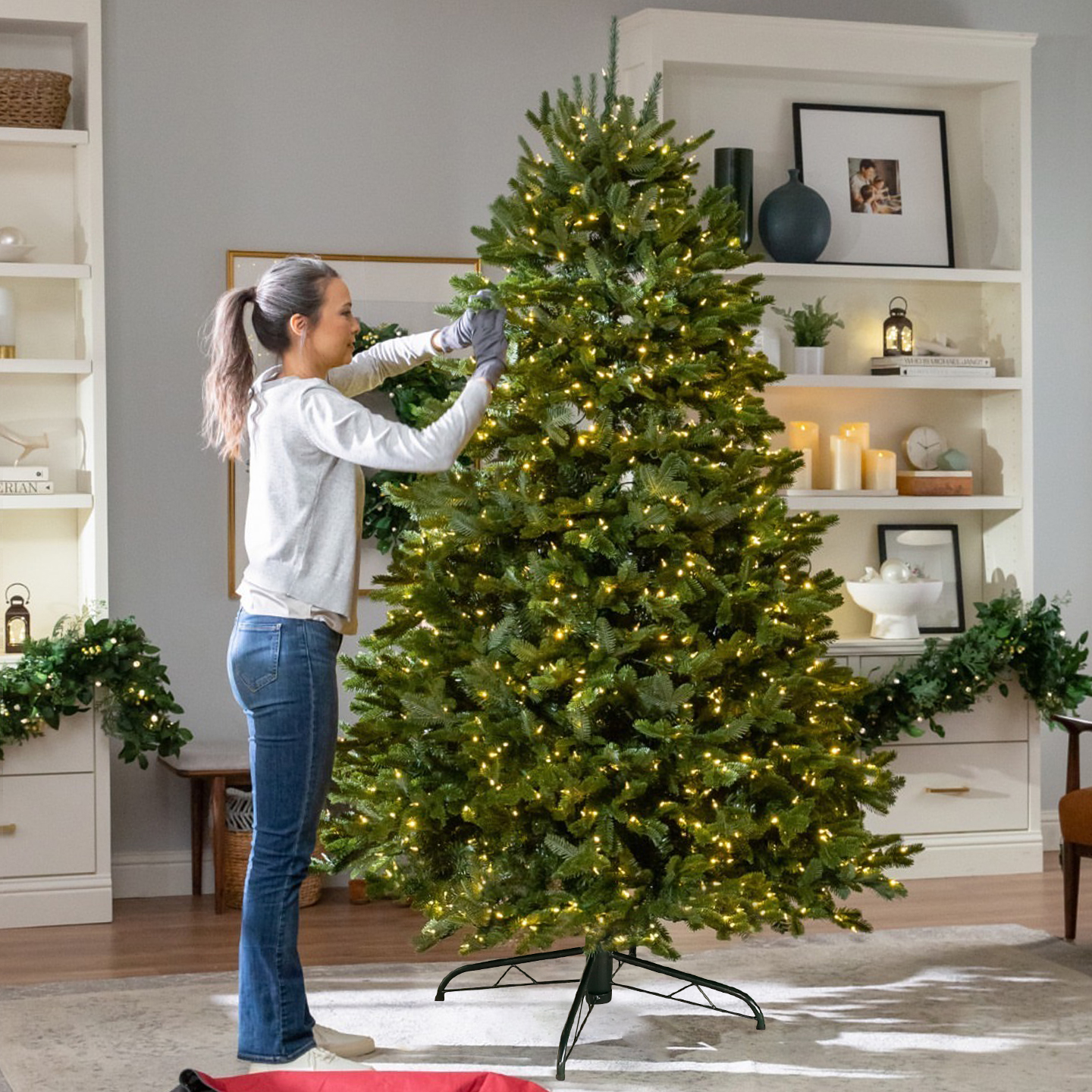 圣诞树全新纯PE客厅商场装饰摆件