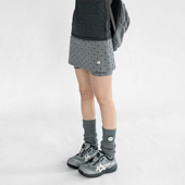 裙显瘦瑜伽中低腰打底热裤 innomoood 波点灰色弹力假两件运动裤