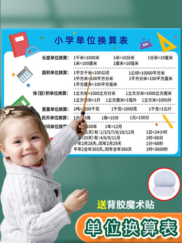 小学生数学单位换算表基础知识点