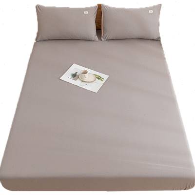 纯棉床笠款床单单件全棉床罩套床垫保护套防滑固定包裹式纯色被单