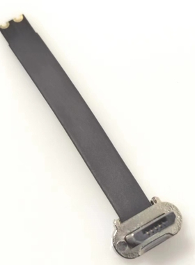 适用于MICRO 安卓2pin 正向FPC软排线锌合金公头后盖 L42mm