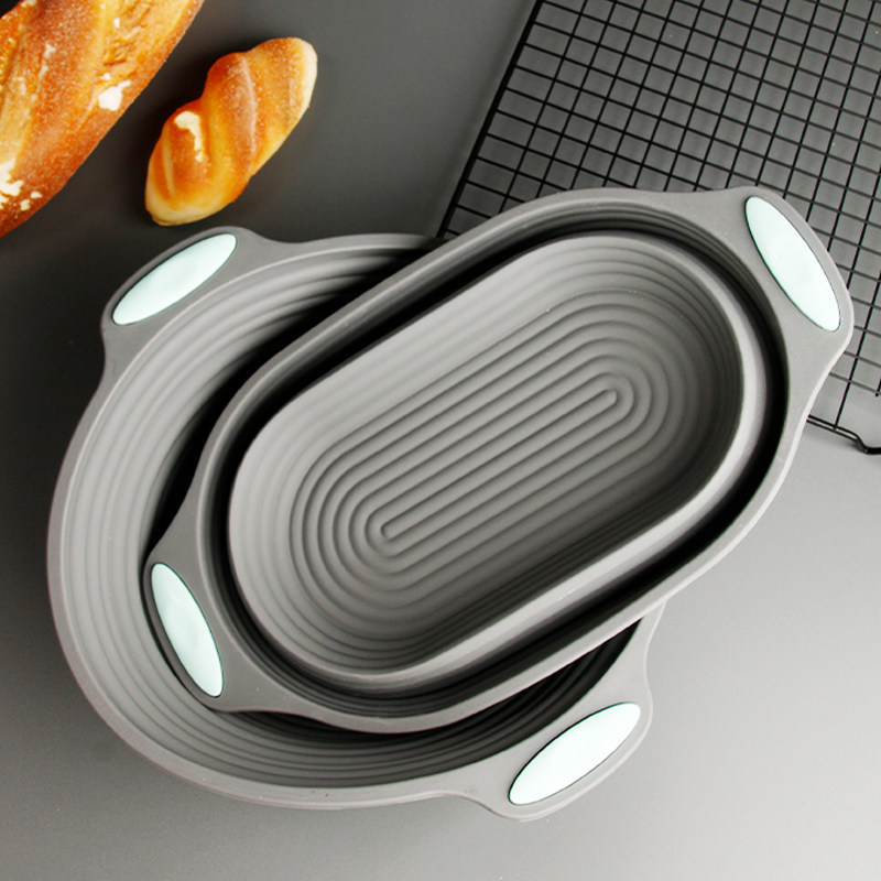 可折叠椭圆形烘焙模具硅胶蛋糕模