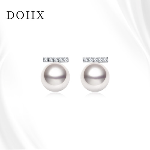 DOHX/都熙akoya珍珠平衡木耳钉