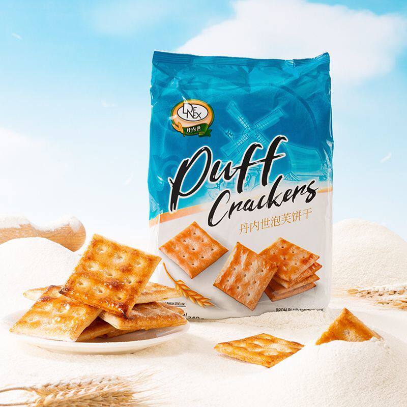 印度尼西亚饼干丹内世泡芙饼干袋装240g办公休闲解馋零食进口食品