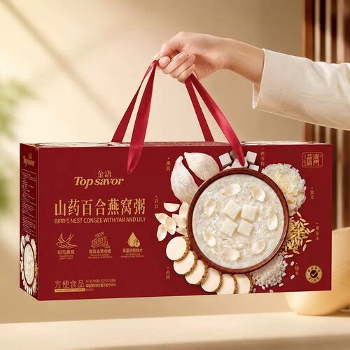 金语山药百合燕窝粥鲜炖即食滋养代餐粥免煮速食早餐女性营养粥品