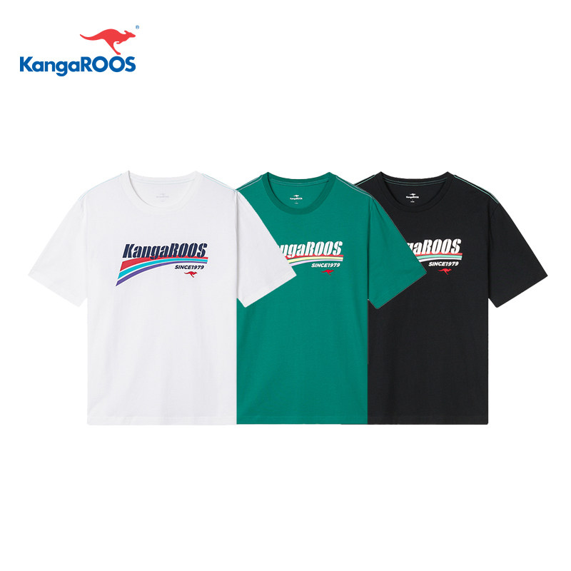 kangaroos/袋鼠夏季新款潮流百搭情侣运动休闲t恤ko232ap2513
