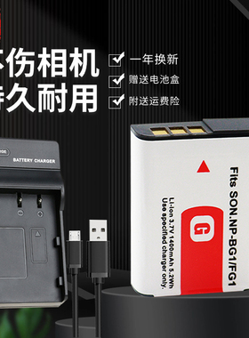 品彪NP-BG1相机电池充电器适用于SONY索尼W200 W210 W220 W230 W250 W270 W290 W300 N1 N2 H55 WX100座充FG1