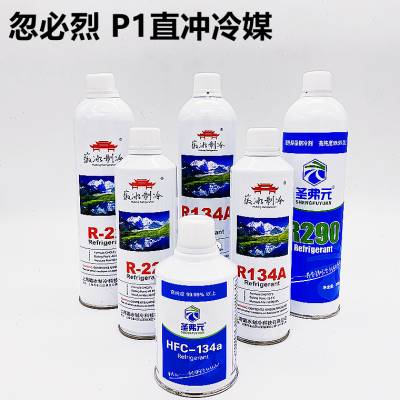 忽必烈 P1饲料 R22R290R134a直冲头冷媒 P1直冲阀雪种制冷剂