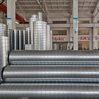 不锈钢焊接管镀锌白铁皮螺旋风管工厂除尘厨房排烟排风通风管道