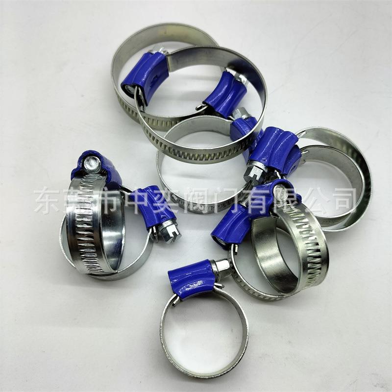 英式蓝头卡箍蓝带喉箍水管夹强力碳钢喉箍17-20-24-28-32-44-56