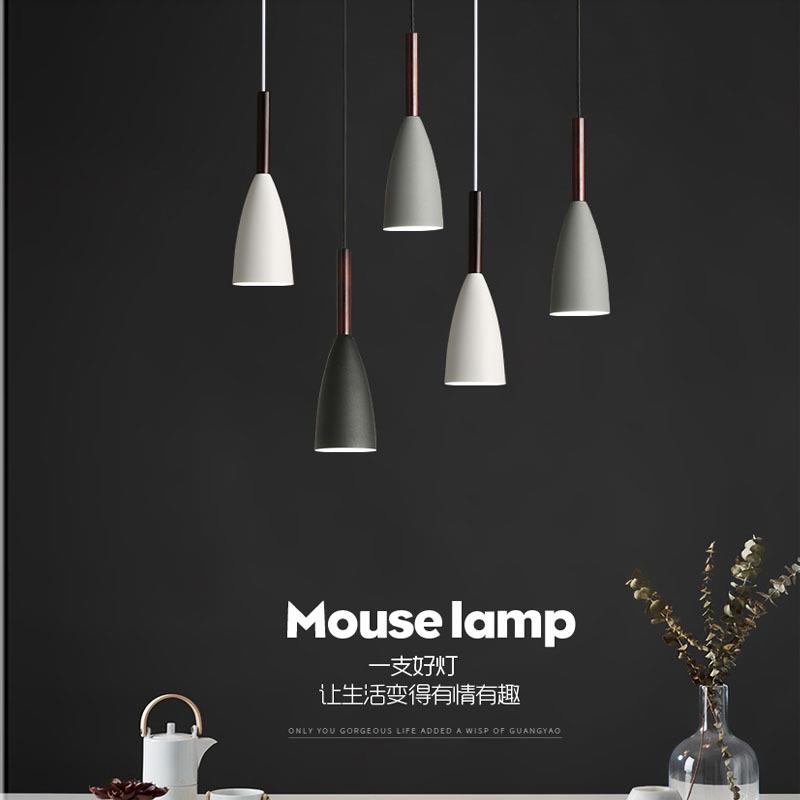 北欧吊灯 单头创意个性简约现代吧台三头餐厅灯小客厅床头LED灯具