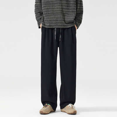 NBKY复古针织休闲裤男2025秋冬