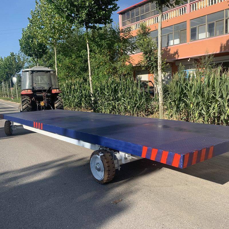 厂房车间货物短途运输车仓库转运车平板叉车矿用牵引式转向工具车