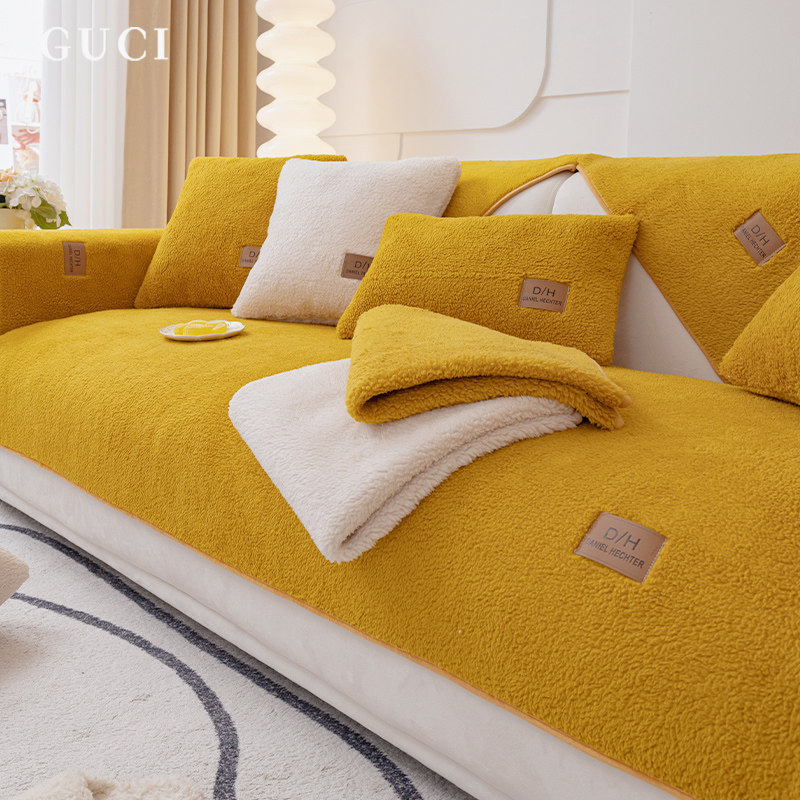 冬季羊羔绒沙发垫加厚毛绒坐垫防滑皮沙发套罩高档北欧简约盖巾,居家布艺,沙发垫,淘宝优惠券,粉丝福利购,淘宝优惠卷