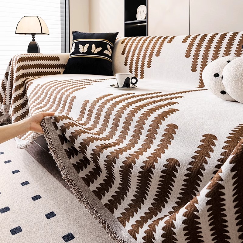 顾辞旗舰店雪尼尔简约现代沙发套