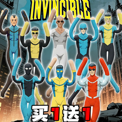 无敌少侠超级英雄全能马克抽象老鼠干可动玩偶蒙面超人DC动漫周边