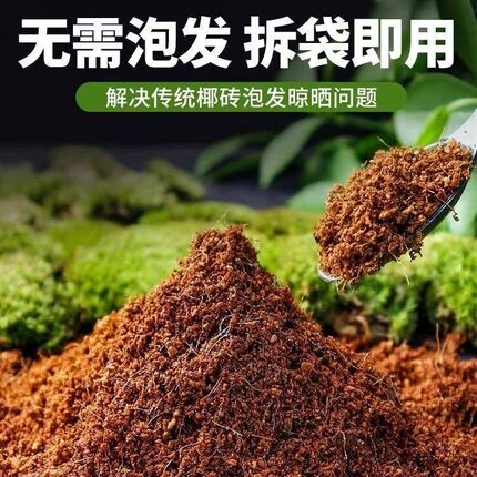 寄居蟹湿椰土苔藓免泡土饲养用品营养土爬宠蜗牛保湿保温新手垫材