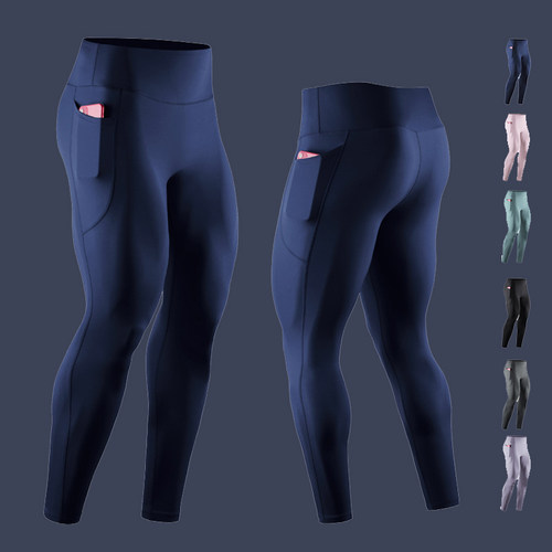 男士紧身运动健身长裤速干跑步裤