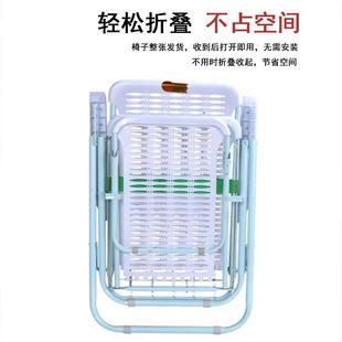 加厚躺椅折叠塑料沙滩椅懒人午休午睡休闲办公室家用阳台靠背简约