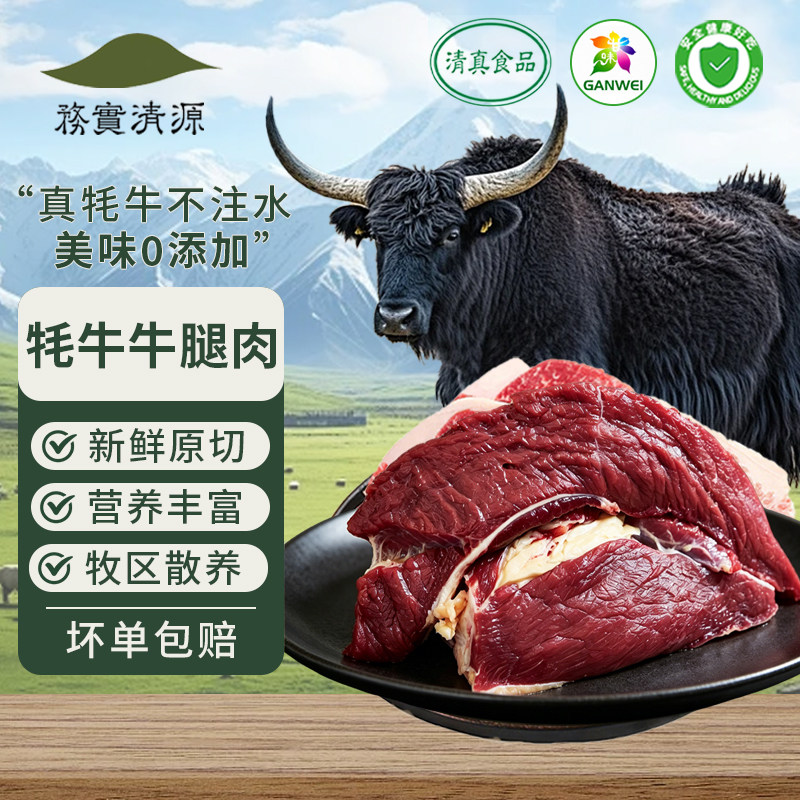 务实清源牛腿肉新鲜原切牦牛肉