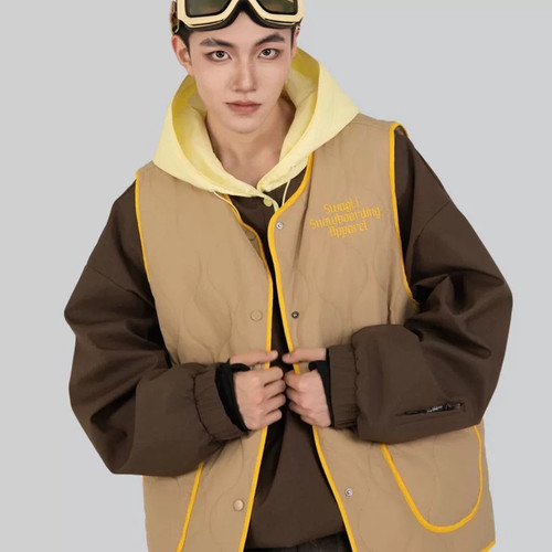 SWAGLI【enjoy】滑雪服马甲防风防水单双板户外男女同款马甲