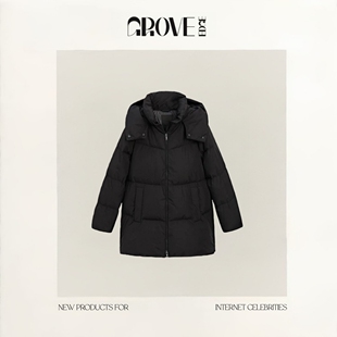 机车风休闲保暖连帽基础款 EDGE冬季 GROVE 面包羽绒服外套 现货