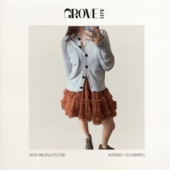 新款 EDGE春季 GROVE 韩国设计师休闲小清新多口袋针织开衫 现货