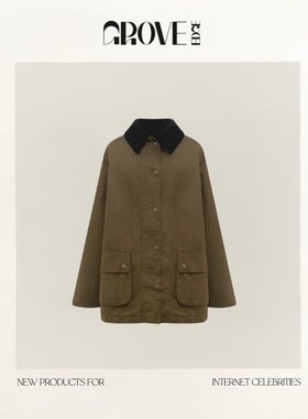 【现货】GROVE EDGE韩国东大门baby酱复古保暖夹棉工装风夹克外套